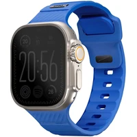 UNIQ Stride FKM Rubber vodeodolný remienok Apple Watch 49/45/44/42mm kobaltovo modrý - Remienky