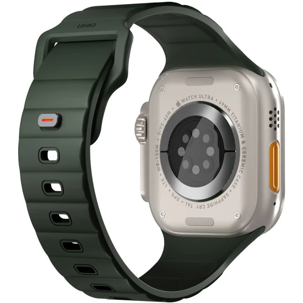 UNIQ Stride FKM Rubber vodeodolný remienok Apple Watch 49/45/44/42mm tmavo zelený - Remienky - Obrázok 61c3fb2f2e0748b08cebfb422ce8496a