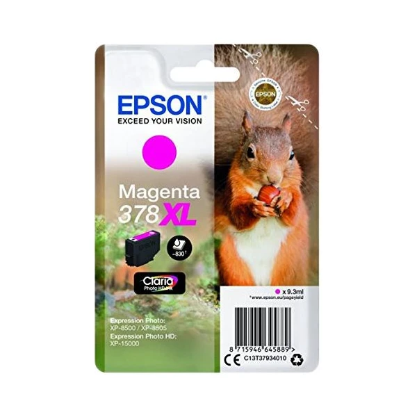 Epson 378XL Squirrel Claria Photo HD Purpurový - Tonery - Hlavný obrázok