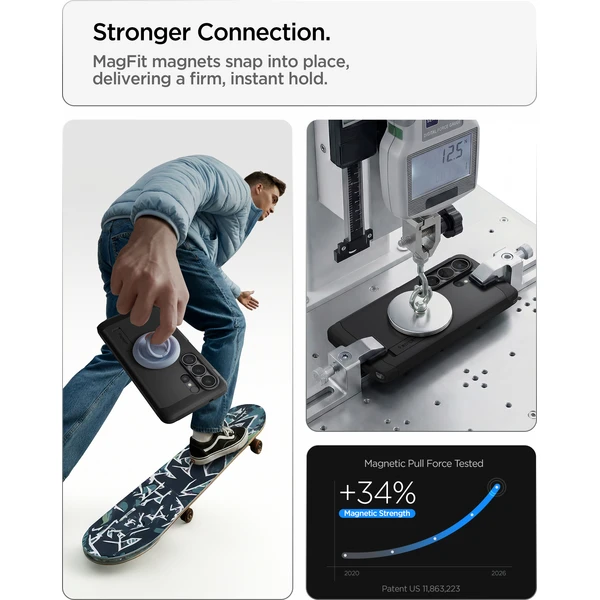 Spigen Tough Armor MagSafe kryt Samsung Galaxy S26 Ultra čierny - Puzdra - Obrázok 61cf85266d8b4f6296fb8251e37fb26d