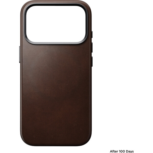 Nomad Traditional Leather (Horween) MagSafe kožený kryt iPhone 18 Pro Rustic Brown - Puzdra - Obrázok 61f43d8e71cd44918fb57f2bd137dbbc