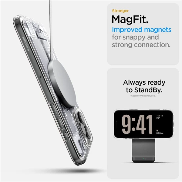 Spigen Ultra Hybrid MagSafe kryt iPhone 16 Pro Max zero one white - Puzdra - Obrázok 61fb6f00c07245d5943ccaa2f8e3c122