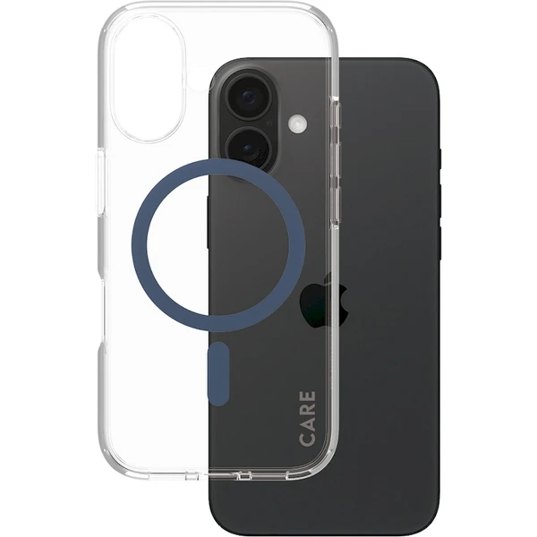 PanzerGlass® CARE kryt Apple iPhone 16 MagSafe Urban Combat číry/modrý - Puzdra - Obrázok 6208000P01