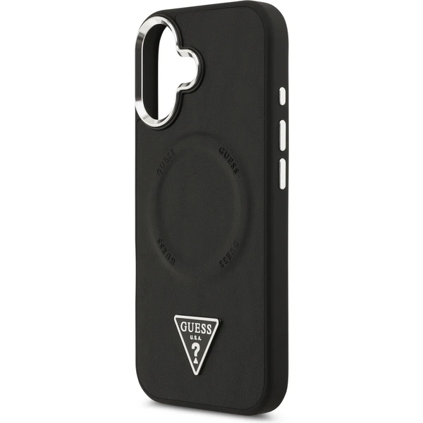 Guess PU Leather Triangle Logo MagSafe kryt iPhone 17 čierny - Puzdra - Obrázok 620eade88b824fc691aaf05321fed2b9