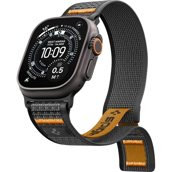 Spigen Athlex Air 2 Active remienok Apple Watch 49/46/45/44mm čierny/oranžový - Remienky - Obrázok 622187130e364a179a01d0800b62f426