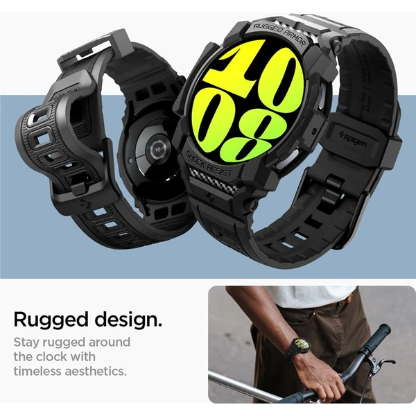 Spigen Rugged Armor Pre púzdro Samsung Galaxy Watch7 (44mm) matne čierne - Puzdra - Obrázok 62270bbcd9ad4a4d80cffa6d578b311b
