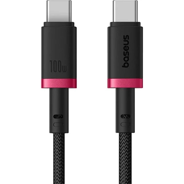 Baseus Dura USB-C/USB-C napájací kábel 100W 1m červeno/čierny - Káble a redukcie - Hlavný obrázok
