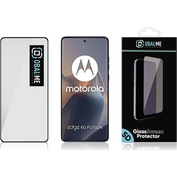 OBAL:ME 5D Tvrdené Sklo pre Motorola Edge 60/60 Pro/60 Fusion čierne - Ochranné fólie a sklo - Obrázok 626333036946476ead5ddc2a171c7674