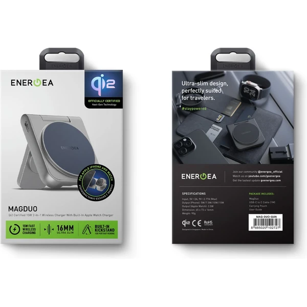 ENERGEA MagDuo 2v1 Foldable (Qi2) MagSafe nabíjačka modrá - Nabíjačky - Obrázok 627c3afdd5964801b3cf494b3ad3dd81