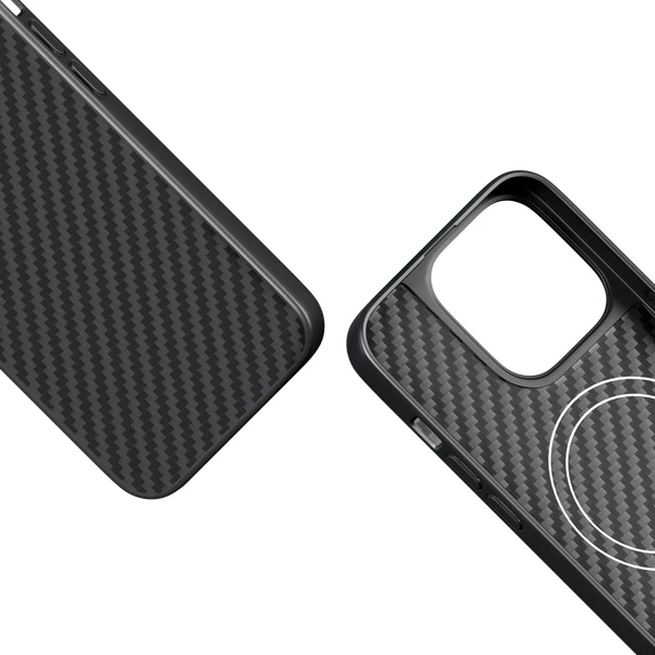EPICO Hybrid Carbon MagSafe Case iPhone 14 Pro Max čierny - Puzdra - Obrázok 628G100501