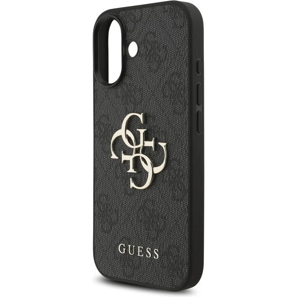 Guess PU 4G Metal Logo Strap kryt iPhone 17 čierny - Puzdra - Obrázok 629330635a96455bb007e8254a08c22b