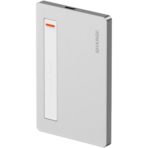 SHARGE Disk Plus SSD puzdro s USB-C káblom strieborné - Puzdra - Hlavný obrázok
