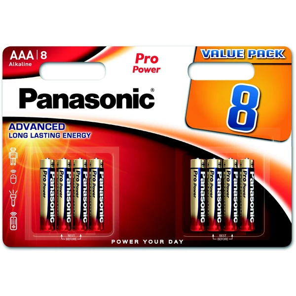 Panasonic Pro Power Gold AAA alkalická batéria, 8 ks - Batérie - Hlavný obrázok