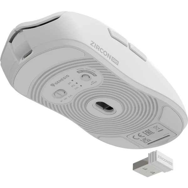Genesis ZIRCON 500 bezdrôtová herná myš biela - Myši - Obrázok 62O0000J01