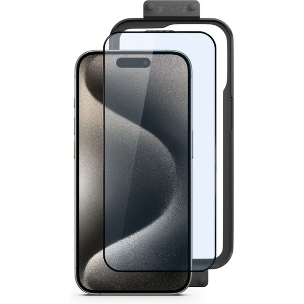 Epico Resolve EdgeToEdge ochranné sklo s inštalačným rámčekom pre iPhone 15 Pro Max - Ochranné fólie a sklo - Obrázok 62U3000L01