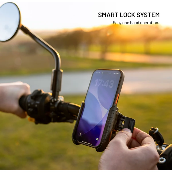 FIXED Bikee Anti-Shock univerzálny držiak na motorku a bicykel čierny - Držiaky - Obrázok 62af6fcc2bd64038934e9e0a87644399