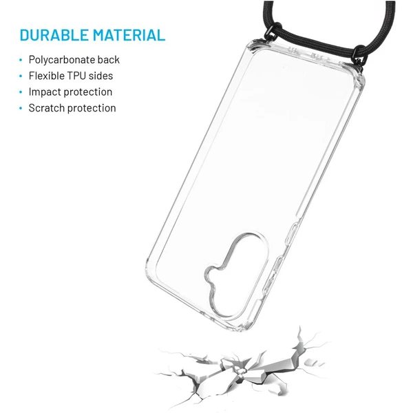 FIXED Pure Neck kryt s čiernou šnúrkou na krk pre Samsung Galaxy A36 5G/A56 5G - Puzdra - Obrázok 62c2e6da204240278badd02fa0038f0a