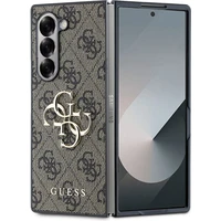 Guess PU 4G Metal Logo kryt Samsung Galaxy Z Fold 6 hnedý - Puzdra