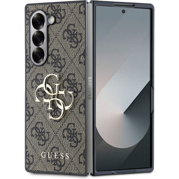 E-shop Guess PU 4G Metal Logo kryt Samsung Galaxy Z Fold 6 hnedý