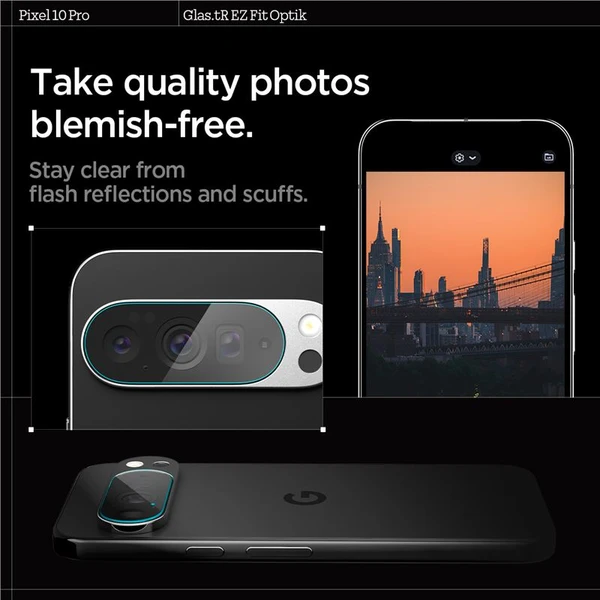 Spigen Glass tR EZ Fit Optik 2 Pack tvrdené sklo na fotoapará Google Pixel 10 Pro číre - Ochranné fólie a sklo - Obrázok 62dced1e306143bb8295a8a28f5416ba