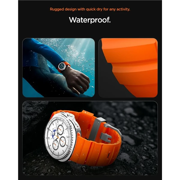 Spigen Silicone Band remienok Samsung Galaxy Watch8/Classic 46mm/44mm/40mm oranžový - Remienky - Obrázok 62e56399d14143a493d2a6ce9b161452