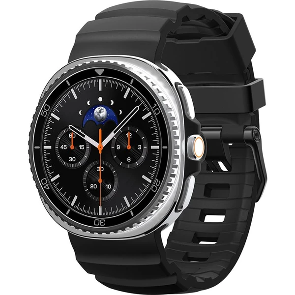 Spigen Silicone Band remienok Samsung Galaxy Watch8/Classic 46mm/44mm/40mm čierny - Remienky - Hlavný obrázok