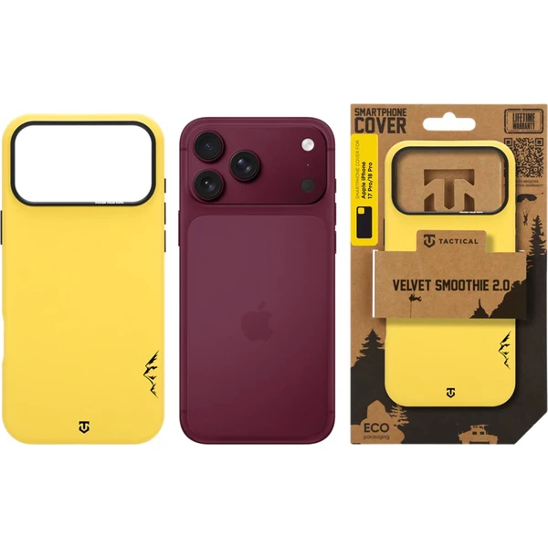 Tactical MagForce Velvet Smoothie 2.0 Kryt pre Apple iPhone 17 Pro/18 Pro Banana - Puzdra - Obrázok 62faa018c43a4c089f083b4c880057cc