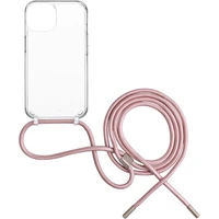 FIXED Pure Neck kryt s ružovou šnúrkou na krk pre Samsung Galaxy S25+ - Puzdra