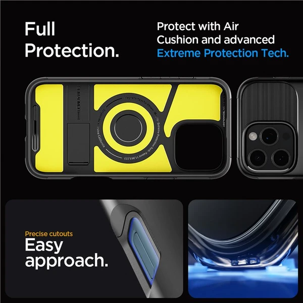 Spigen Slim Armor MagSafe kryt iPhone 16 Pro black - Puzdra - Obrázok 63233788221841f4b89019953bb0b8d7
