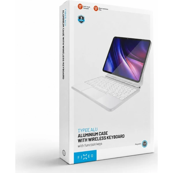 FIXED Typee Alu pouzdro s bezdrátovou klávesnicí iPad Pro 11" (18-22)/iPad Air (20-26), CZ, bílé - Puzdra s klávesnicou - Obrázok 632c1a7956d54da5ae24e617a78e55ec