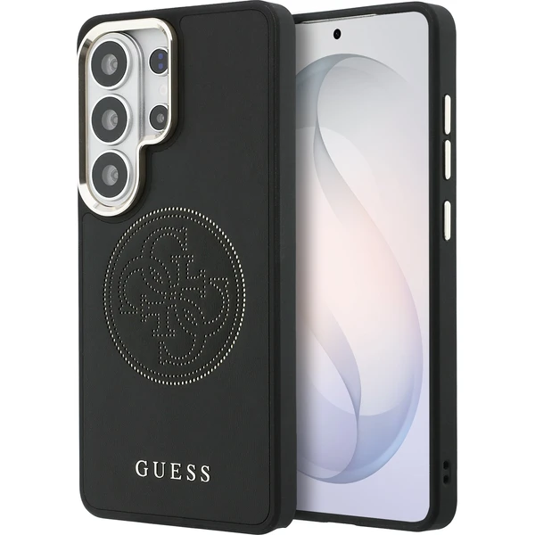 Guess PU Perforated 4G Logo Magnetický kryt Samsung Galaxy S26 Ultra čierny - Puzdra - Hlavný obrázok