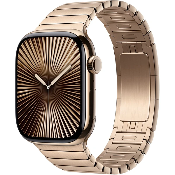 Apple Watch 49/46/45/44mm zlatý článkový ťah - Remienky - Hlavný obrázok