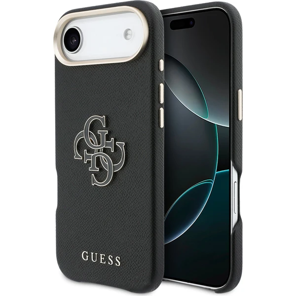 E-shop Guess PU Resin Logo kryt iPhone Air čierny