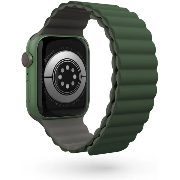 Epico Watch Strap Magnetic pre Apple Watch 38/40/41mm sivá/zelená - Remienky - Obrázok 6350000601