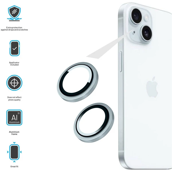FIXED Camera Glass ochranné sklá Apple iPhone 16/16 Plus modrá - Ochranné fólie a sklo - Obrázok 636983a2619940739a0217f201f43f5e