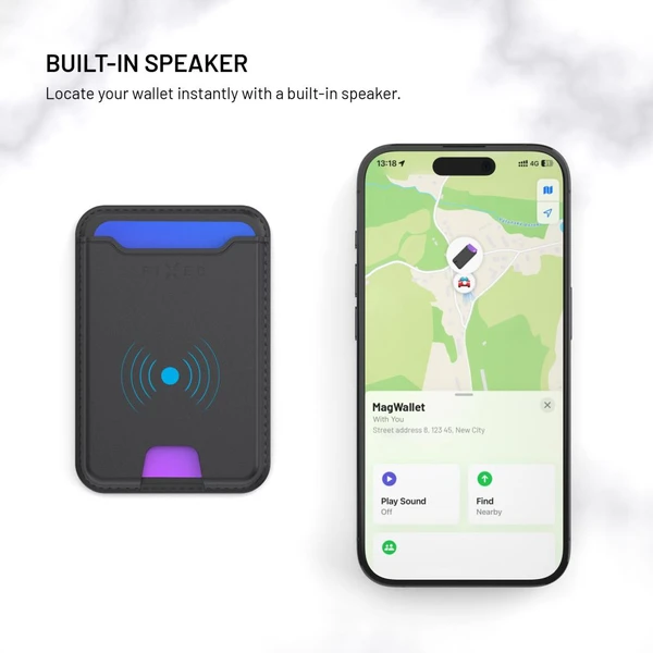 FIXED MagWallet MagSafe peňaženka s lokátorom a Find My, čierna - Peňaženky - Obrázok 636ae4b7a8e34c3ba2373ce15681c30e