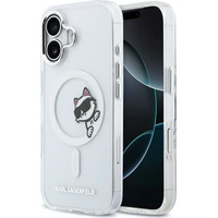 Karl Lagerfeld IML Choupette Peekaboo MagSafe kryt iPhone 17 priehľadný - Puzdra