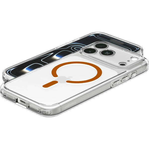 Spigen Ultra Hybrid MagSafe kryt iPhone 18 Pro/17 Pro clear orange - Puzdra - Obrázok 6379c3684d0c400192dcbdfb9c04155b