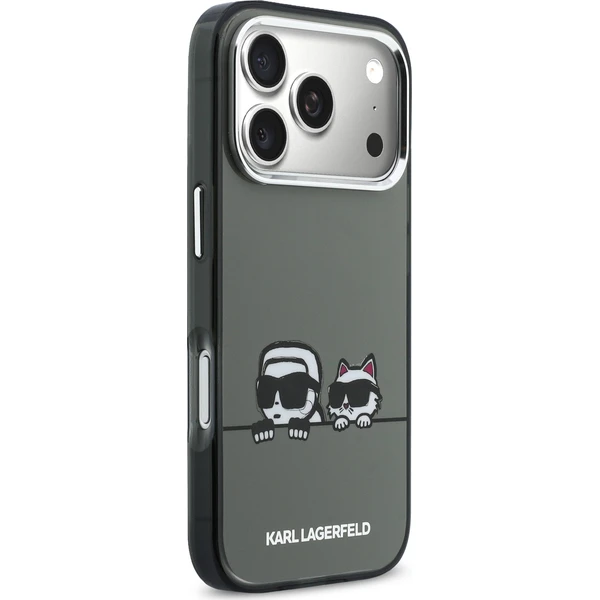 Karl Lagerfeld IML K&CH Heads Logo MagSafe kryt iPhone 17 Pro Max čierny - Puzdra - Obrázok 638518e6006d4b45b953ec359306f4cb