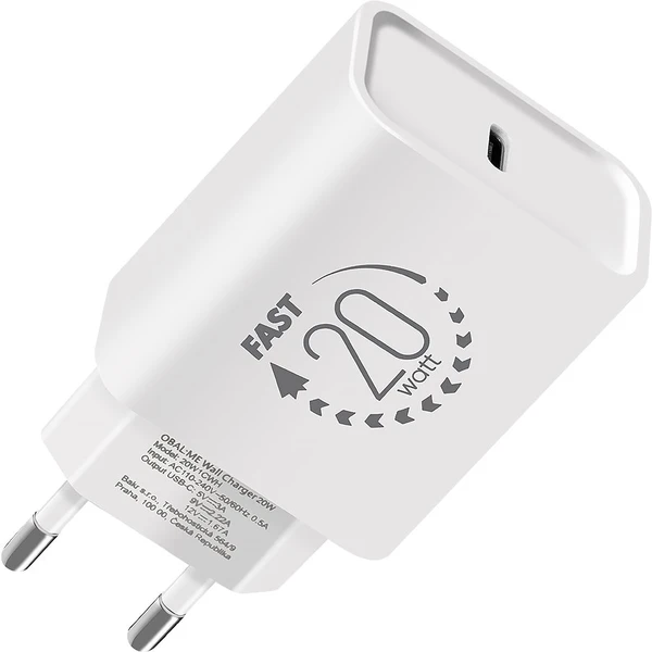 Obal:Me nabíjačka USB-C (20W) biela - Nabíjačky - Hlavný obrázok