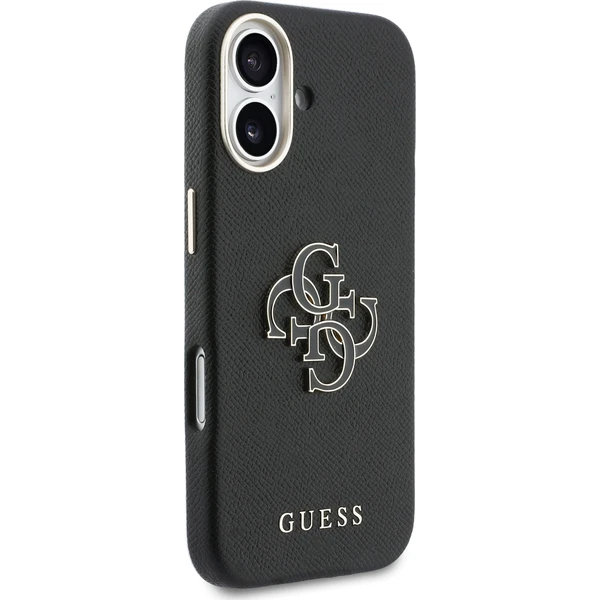 Guess PU Resin Logo kryt iPhone 17 čierny - Puzdra - Obrázok 639eb7af2fb64b9a80f52a7d6268bdd2