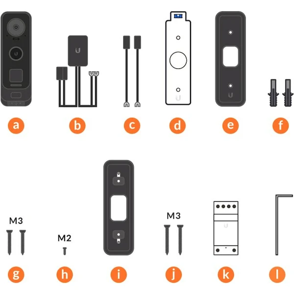 Ubiquiti UniFi G4 Doorbell Pro čierna - IP kamery - Obrázok 63D9000K01
