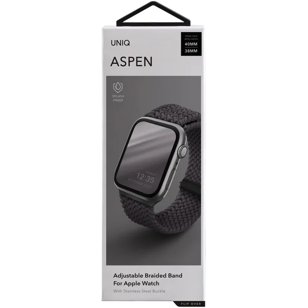 UNIQ Aspen Braided remienok Apple Watch 42/41/40/38mm sivý - Remienky - Obrázok 63LP600301