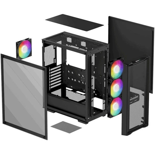 DEEPCOOL CC560 MESH V2 čierna - Počítačové skrine - Obrázok 63NB000P01