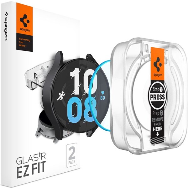 Spigen Glass tR EZ Fit 2 Pack ochranné sklo pre Samsung Galaxy Watch6 40mm