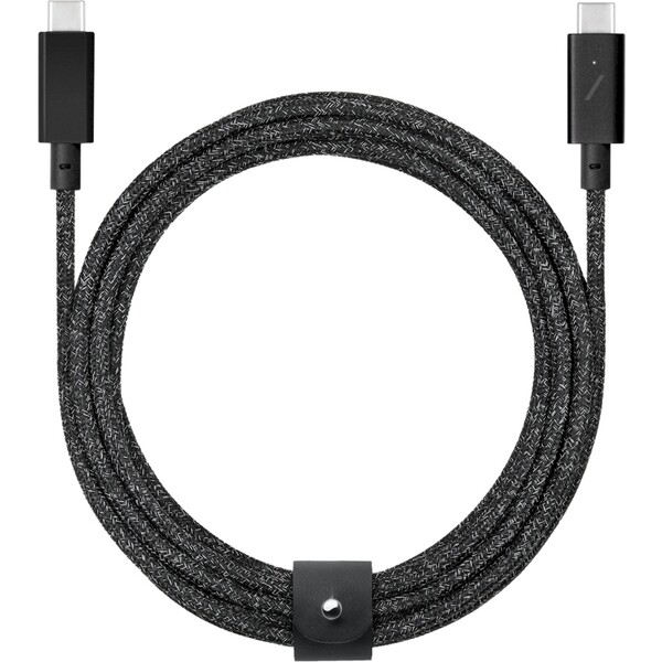 Native Union Belt Cable Pro USB-C 240W nabíjací kábel, 2,4m, čierny