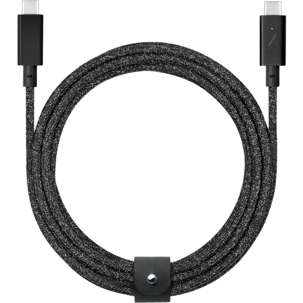 Native Union Belt Cable Pro USB-C 240W nabíjací kábel, 2,4m, čierny - Káble - Hlavný obrázok