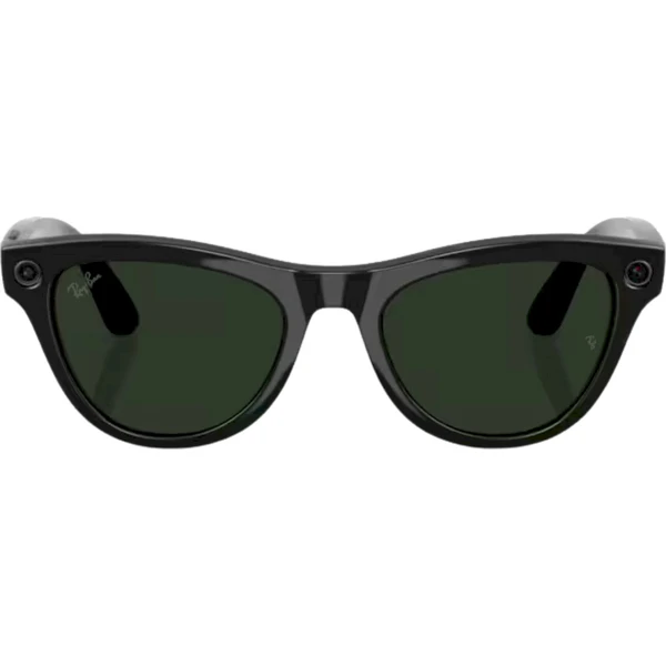 Meta RAY-BAN Skyler Gen2 (Štandardné) inteligentné lesklé okuliare (zatmavovacie - číre/zelené) čier - AR okuliare - Obrázok 63ZR000K01
