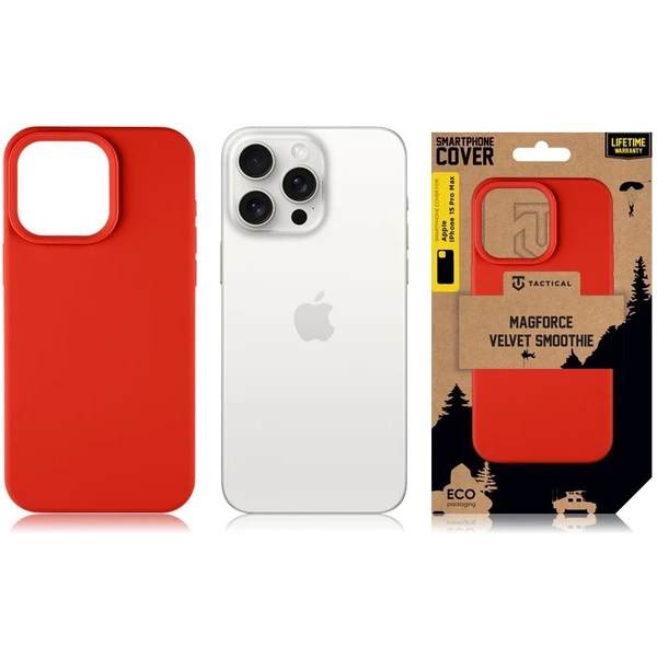 Tactical MagForce Velvet Smoothie Kryt pre Apple iPhone 15 Pro Max Chilli - Puzdra - Obrázok 63aa20a2fffb4568a71ac4934d47336f