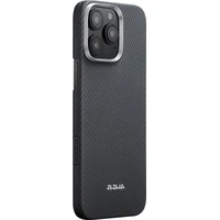 Pitaka Ultra-Slim Case MagSafe kryt iPhone 16 Pro Max Black/Grey (PitaTap) - Puzdra